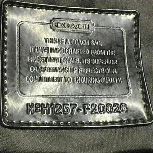 COACH F20026 Black Poppy Daisy Signature Tote - Picture 2 of 14